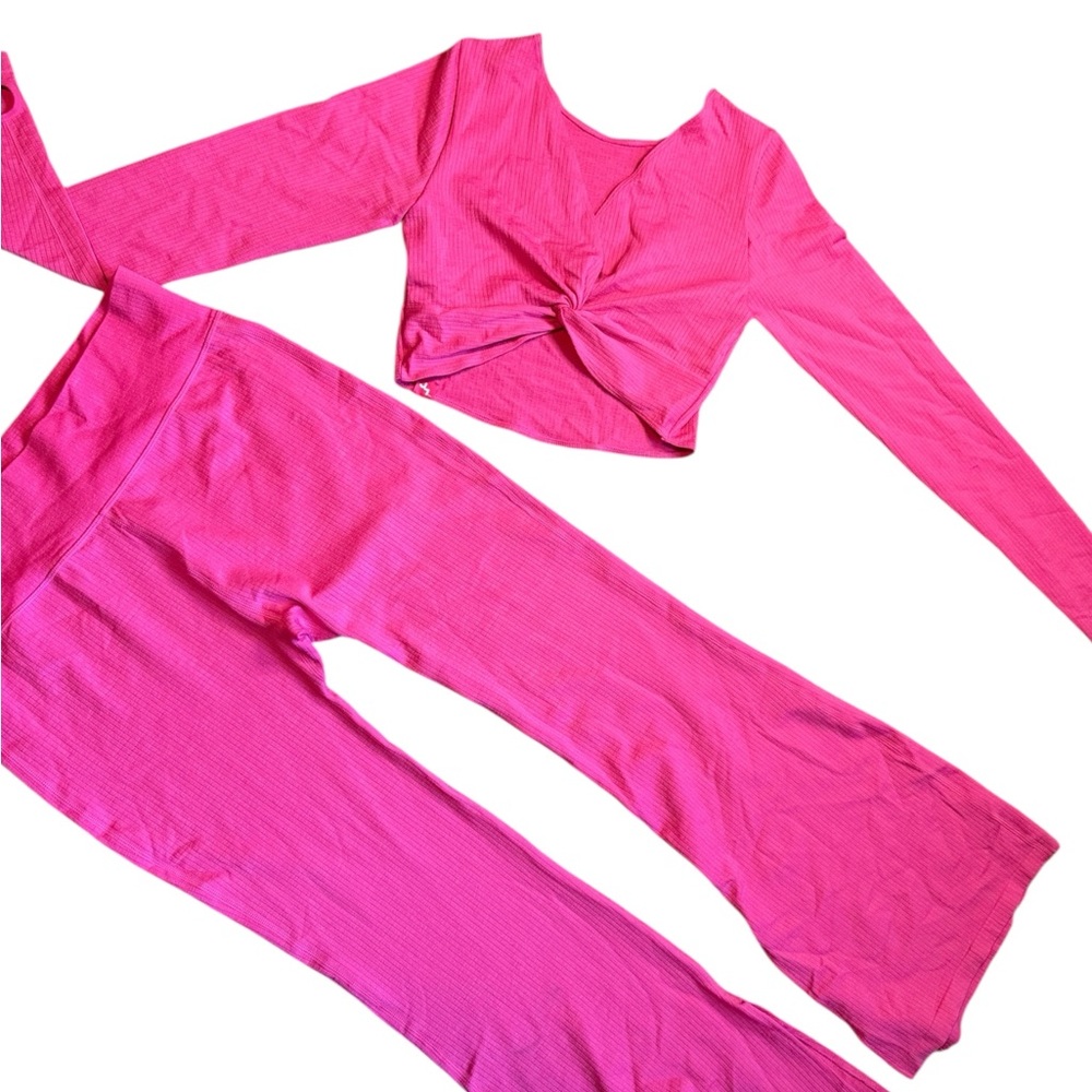 JoyLab Pink Long Sleeve Top and Pants Set